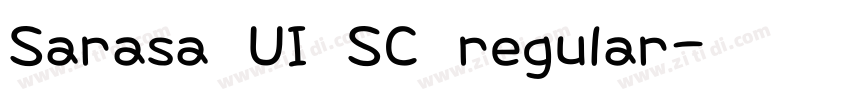 Sarasa UI SC regular字体转换